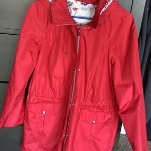 Coldwater Creek Red All Weather 3/4 Jacket LARGE